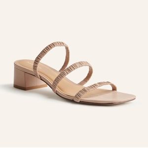 reformation Assunta block heel sandal, sz 9